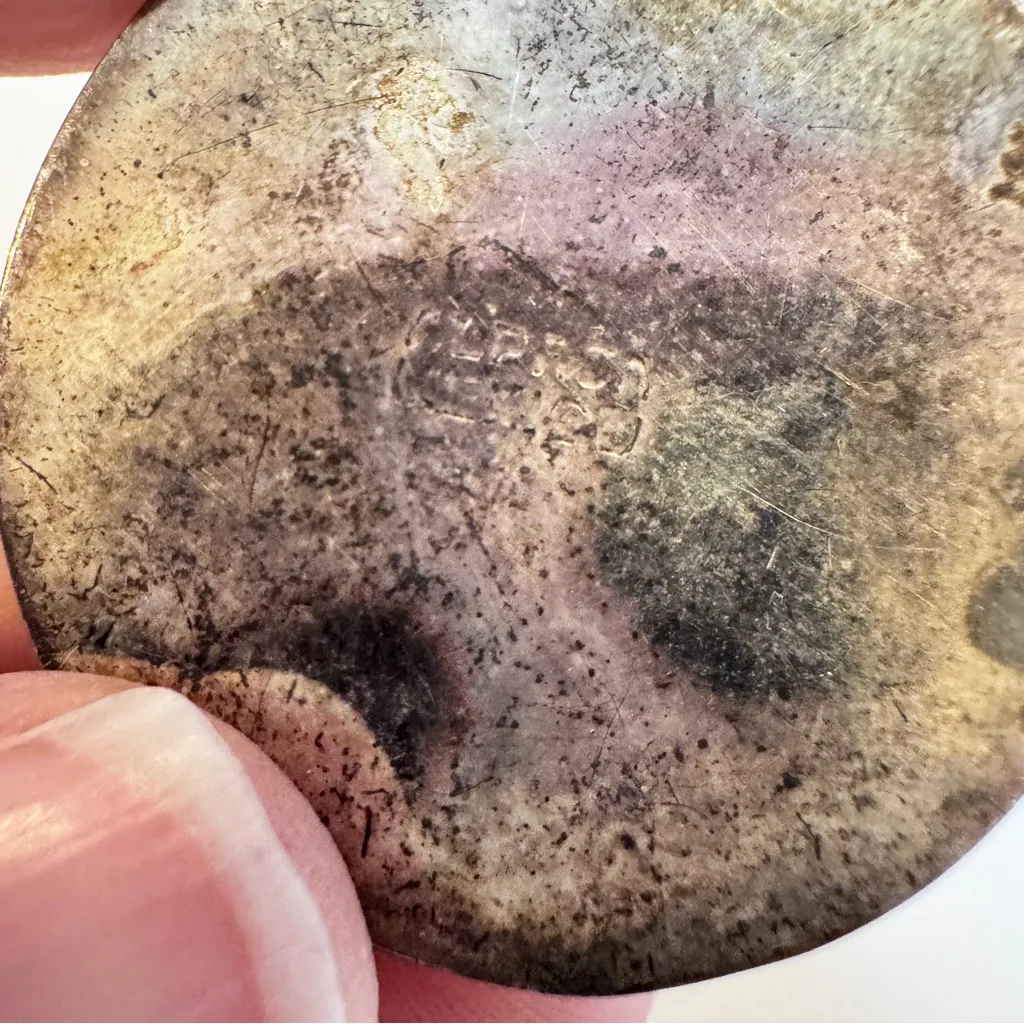 Vintage Alpaca Mexico Sterling Abalone Necklace Earrings Set Estate Jewelry Silver - Image 8