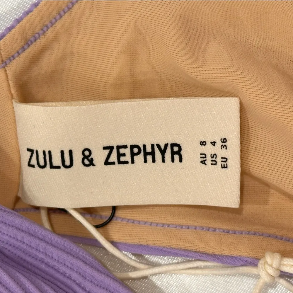 Zulu And Zephyr Signature Halter Bikini Top Adjustable Lavender Purple Size 4 - Image 10