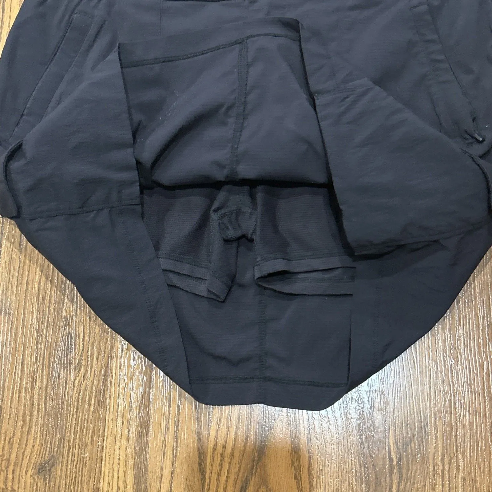 Athleta Cargo Skort Womens 14 Trekkie 2.0 Hiking Skirt Black Pockets Stretch - Image 6