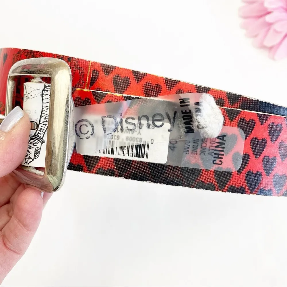 Disney White Queen Alice In Wonderland Reversible Leather Belt - Image 12