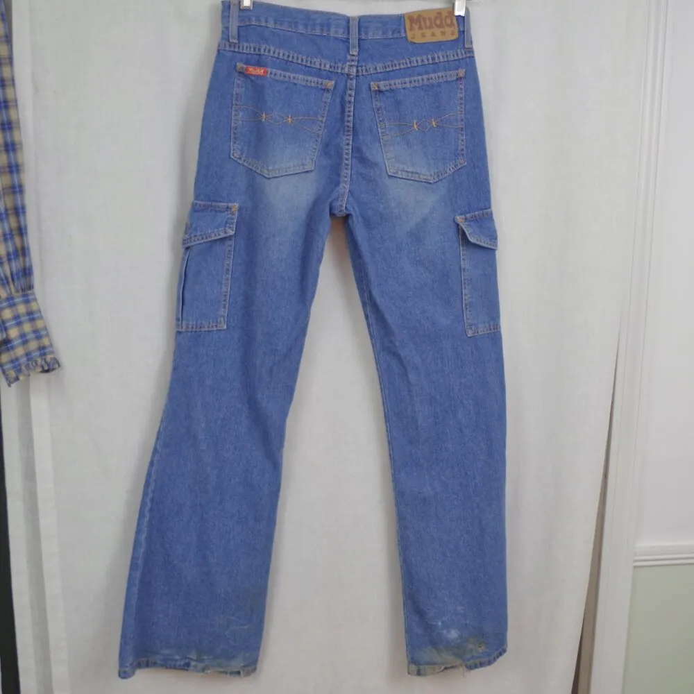 Mudd Vintage  Flared Cargo Jeans Size 11 - Image 12