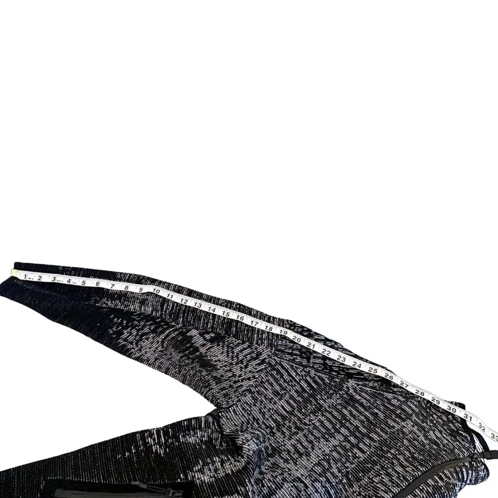 Adidas Z.N.E. Pulse Knit Cover-Up Long Full Zip Jacket Coat Black White Large - Image 16