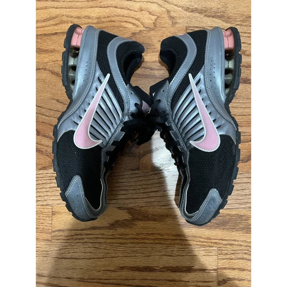 RARE  Reax Run 4 Women's Running Athletic Shoes Sneakers Trainers 7 37 38 Black Silver Pink - Image 6