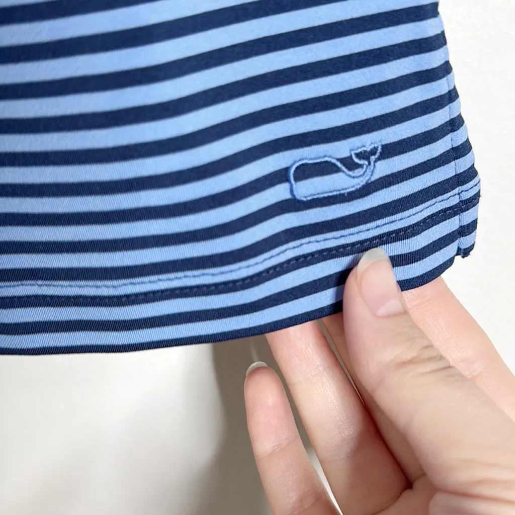 Vineyard Vines Sankaty Navy/Blue Striped Long Sleeve Tee XS - Image 6