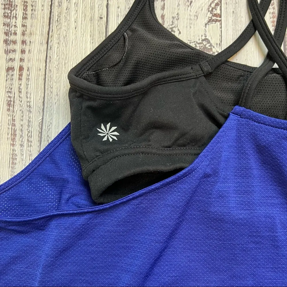 Athleta Shadow Stripe Energize Tank with Built in Bra. Size Small. EUC - Image 5