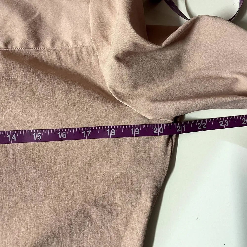 Elle Light Pink Button-Down Shirt Size M GUC - Image 6