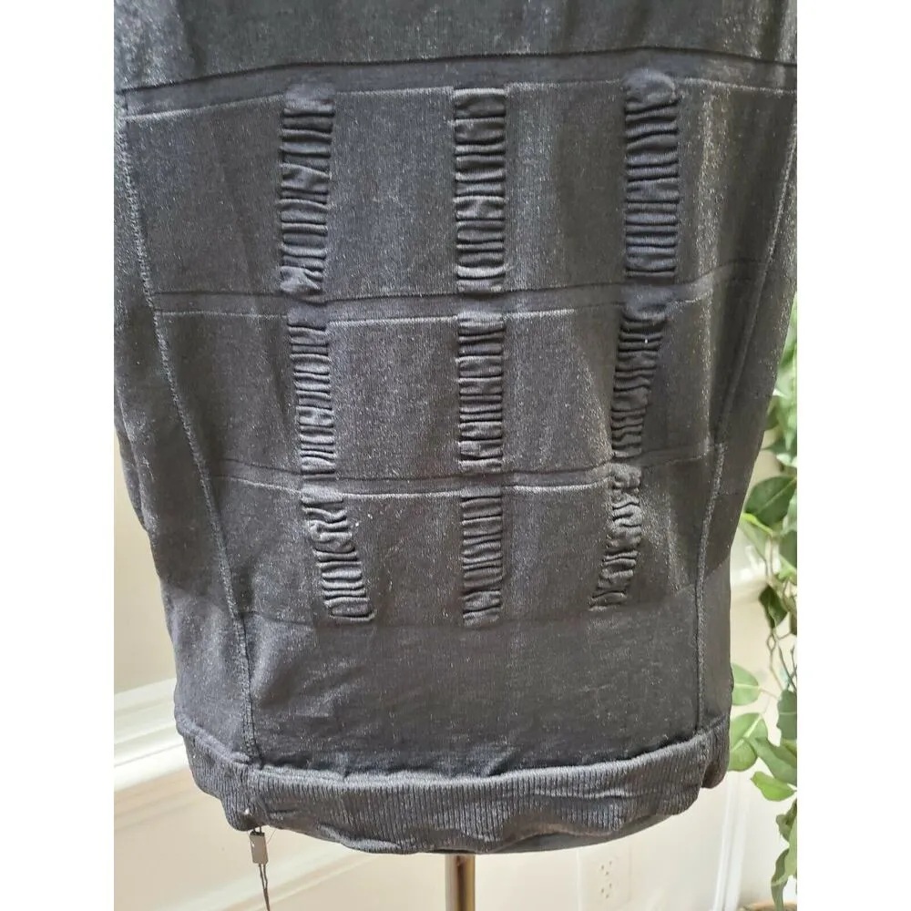 GKVK Women's Solid Black Rayon Round Neck Sleeveless Casual Shapewear Top Shirt Size undefined - Image 4