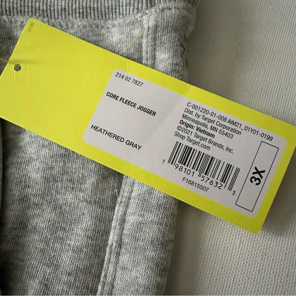 All in Motion Women's Fleece High Rise Jogger Sweatpants Size 3X - Image 5