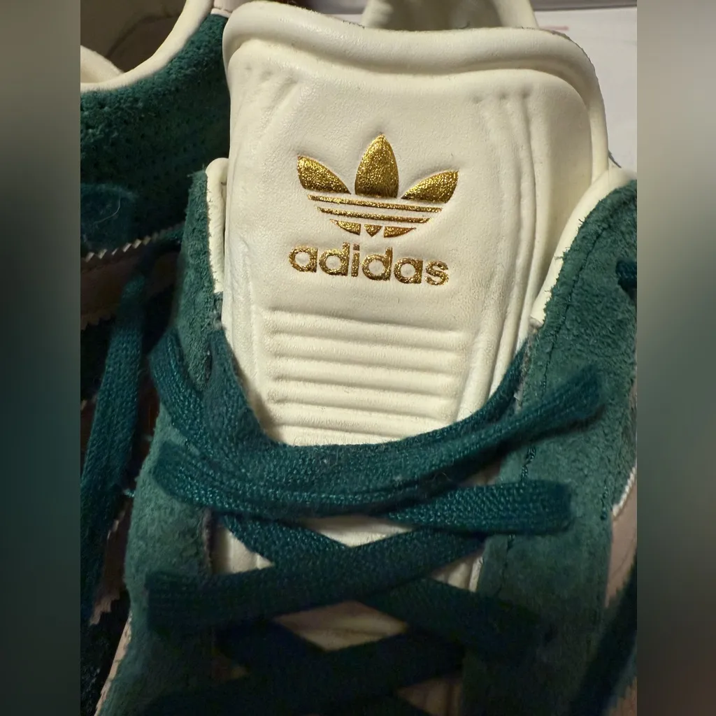 Adidas Gazelle Shoes Collegiate Green Beige - Image 13