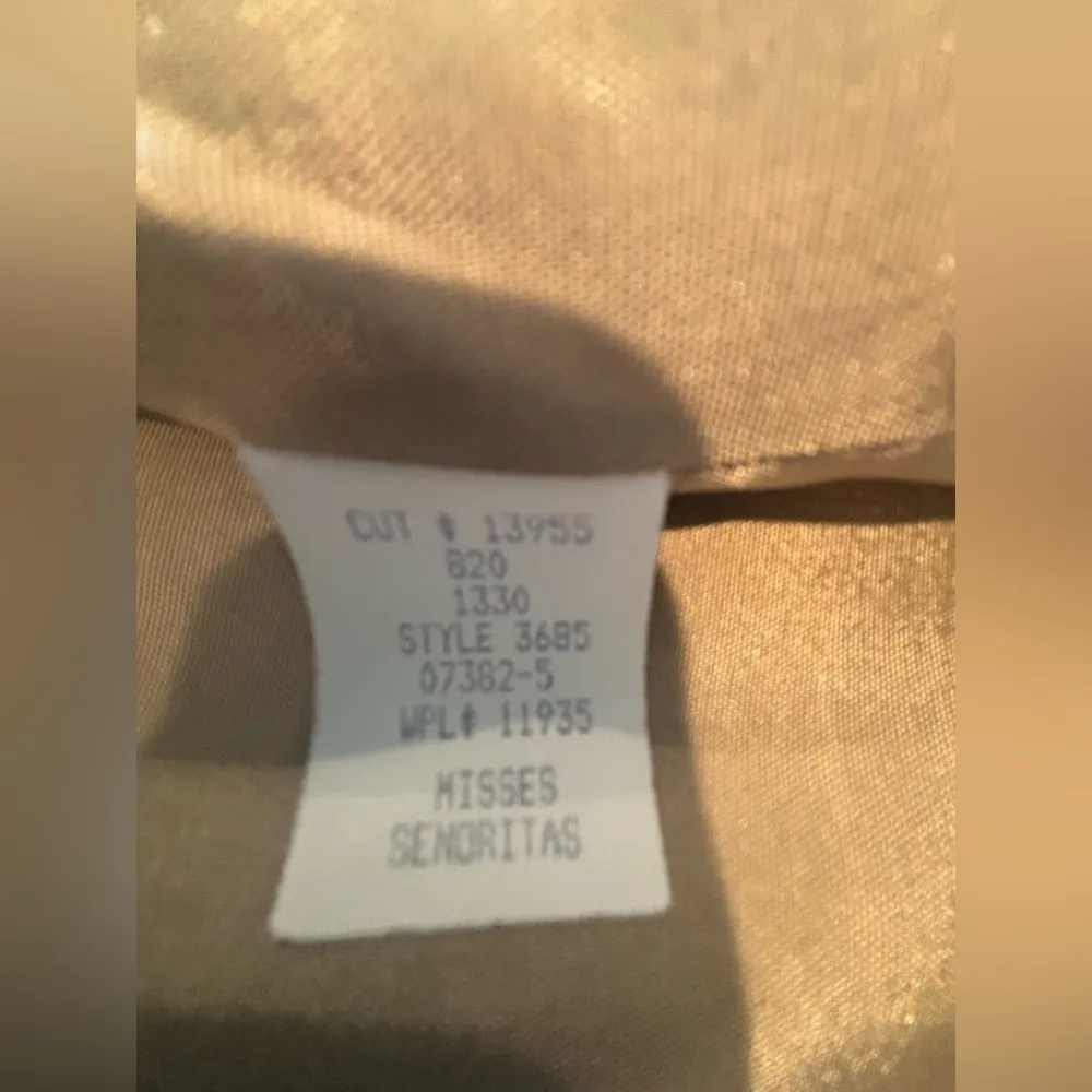 VINTAGE 90s Jacqueline Ferrar Oversized Neutral Tan Women’s Blazer‎ Misses Sz 16 - Image 4