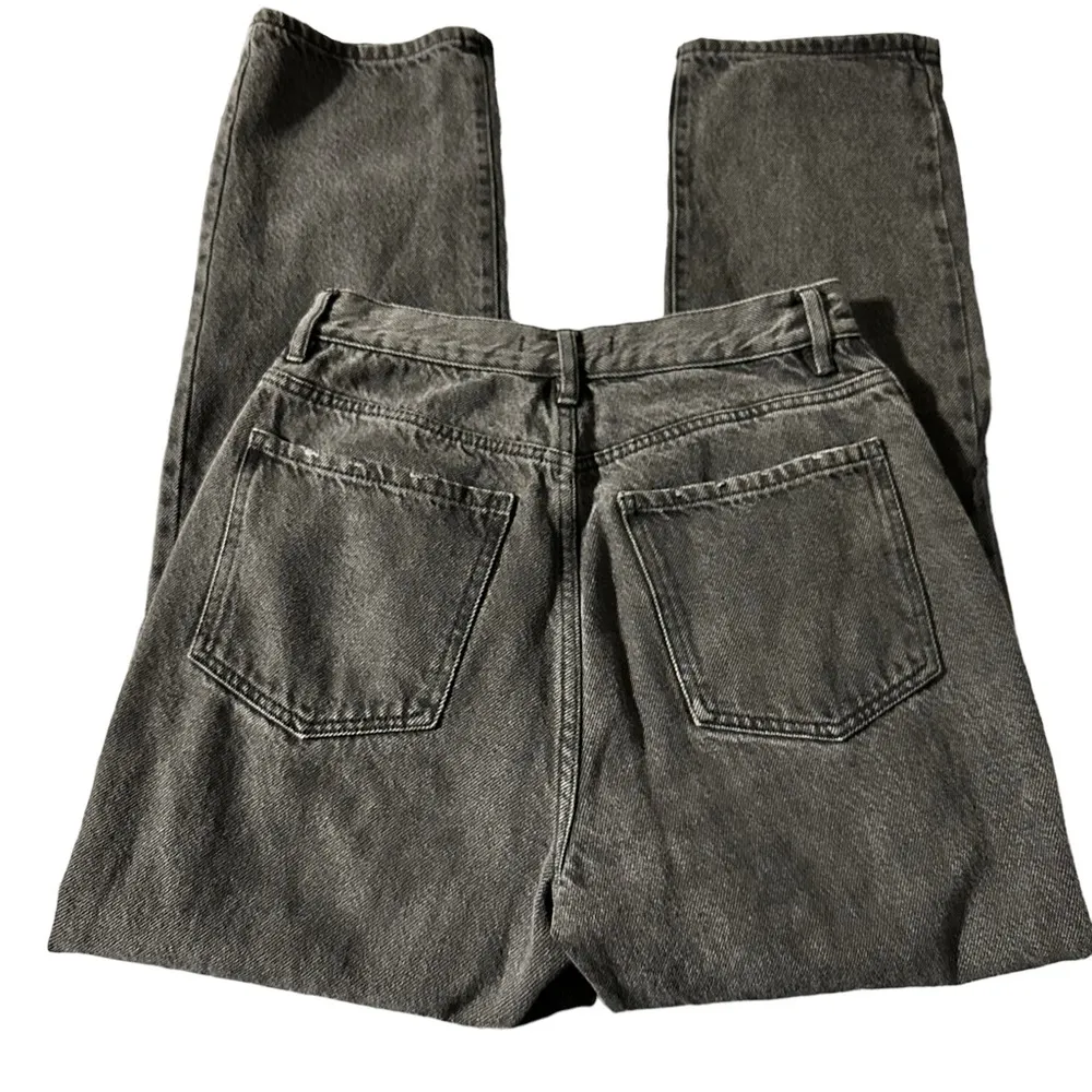 Pacsun women's black dad jean size 27, distressed - Image 2