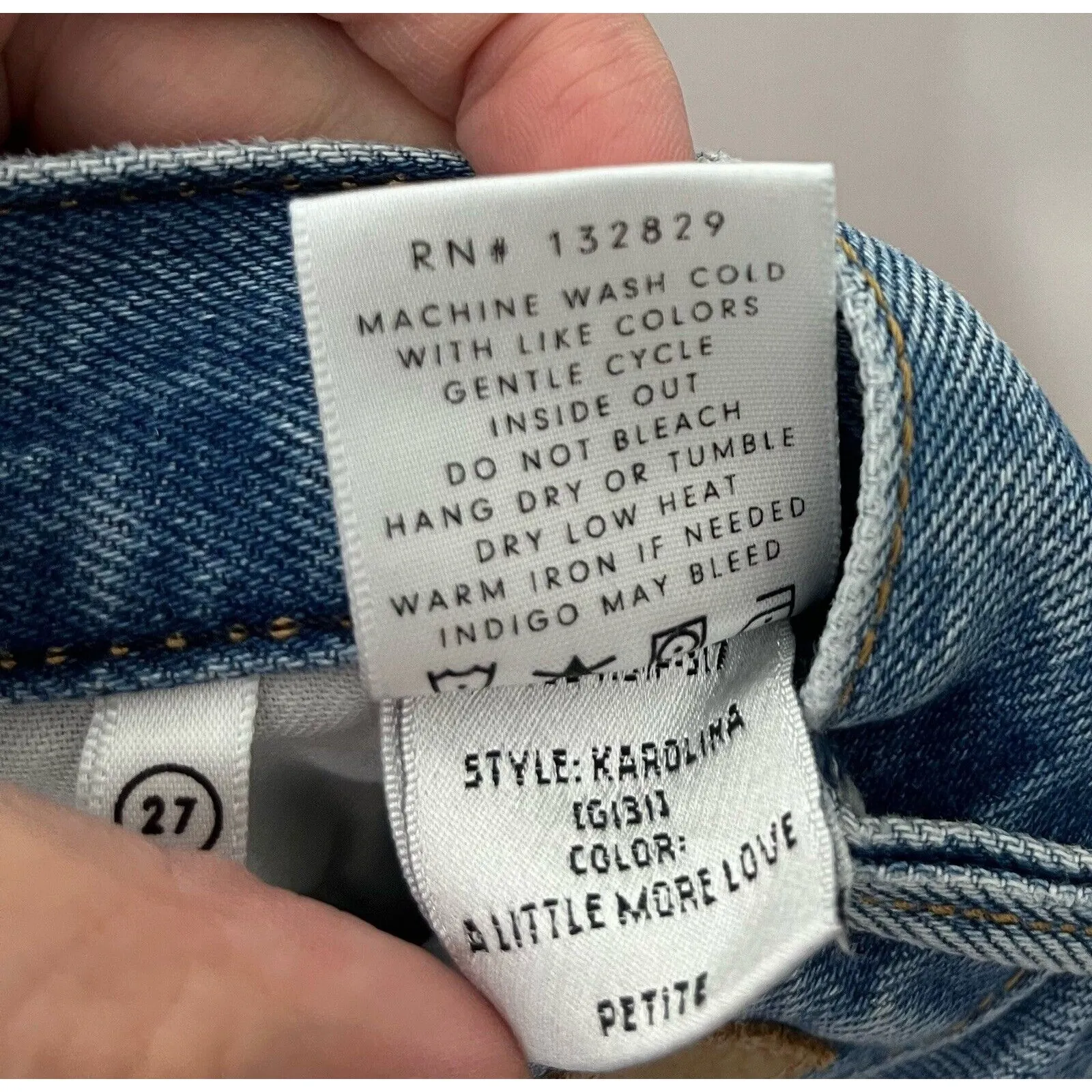 GRLFRND Karolina High Rise Jeans Women’s 27 Petite Distressed Raw Hem Cotton - Image 13