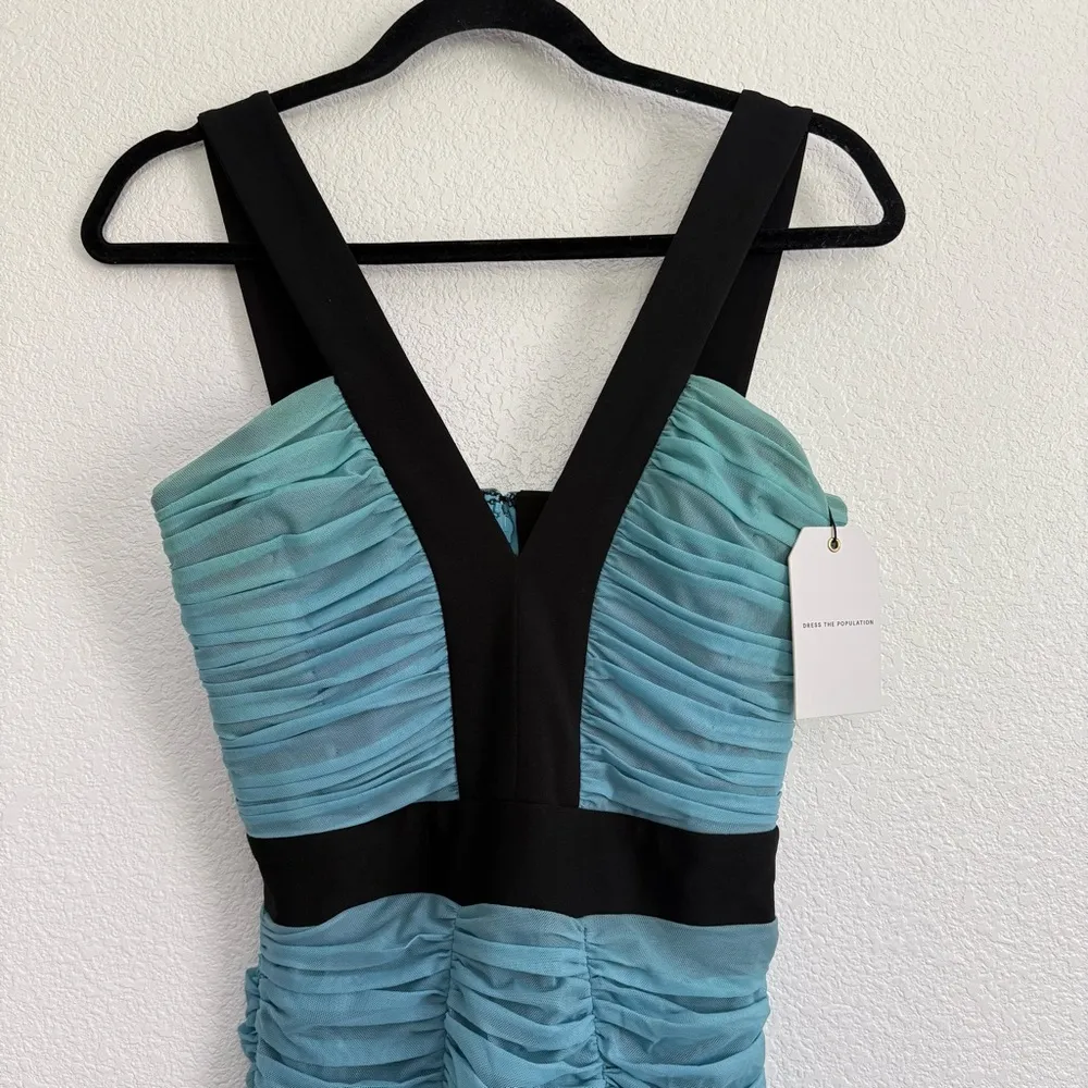 NWT Dress The Population Ashlyn Ombre Knee-Length Bodycon Dress Small - Image 3