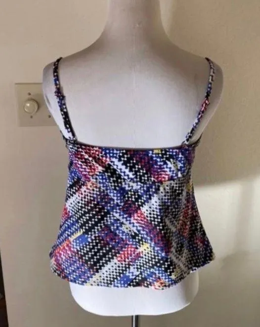 Tankini Swimwear Top Padded Bra  Size M - Image 3