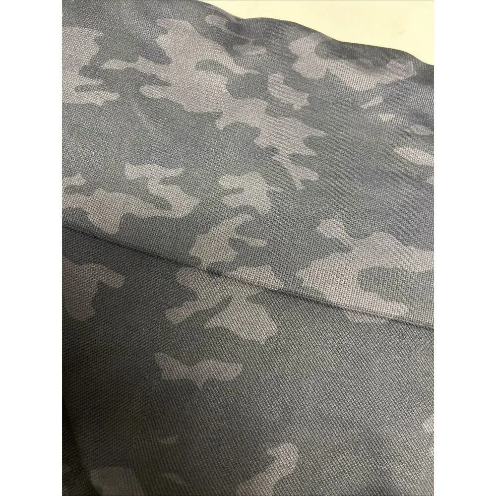 SPANX Women’s Black Camo High Rise Textured Pull-on Nylon Biker Shorts- Large - Image 7