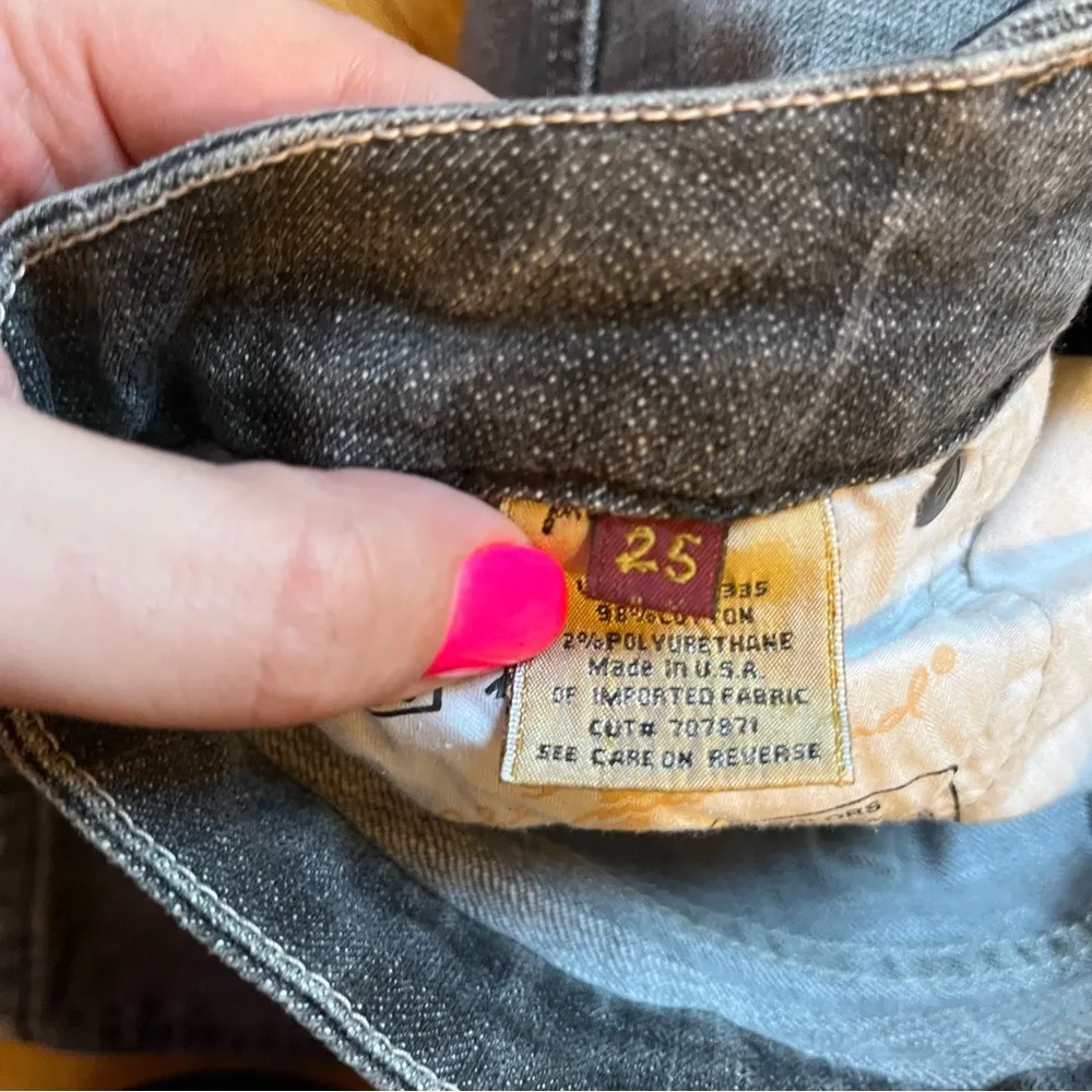 7 for all mankind a pocket gray jeans size 25 - Image 5