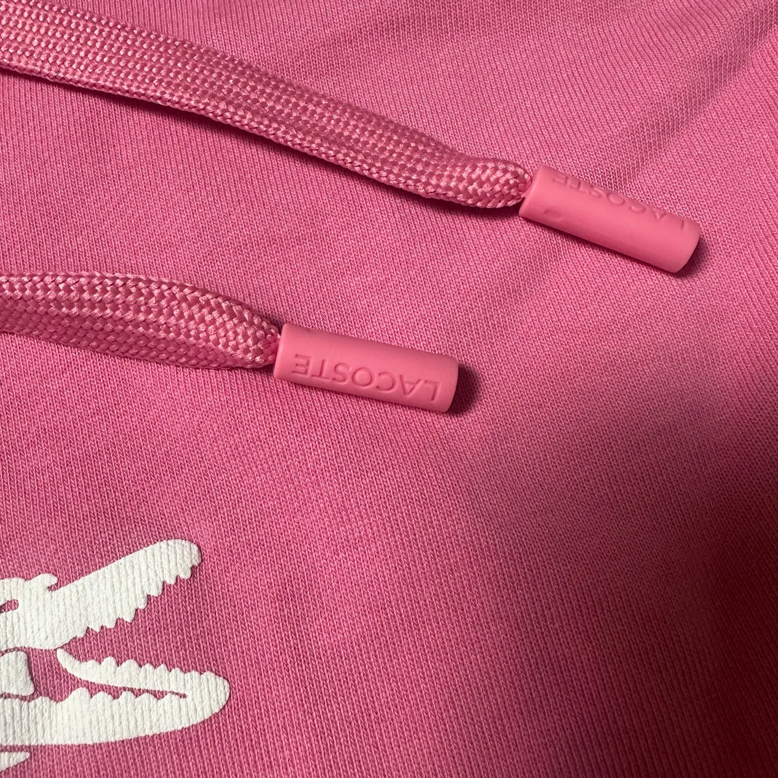 Lacoste Pink Hoodie Sweatshirt - Image 4