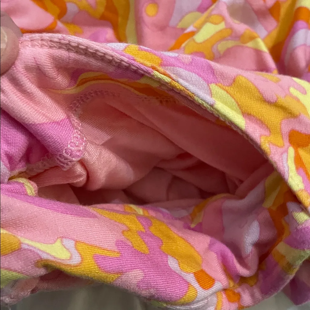 Jambys Pink Groovy Swirl Boxer Sleep Shorts Unisex Size Extra Large Pockets - Image 9