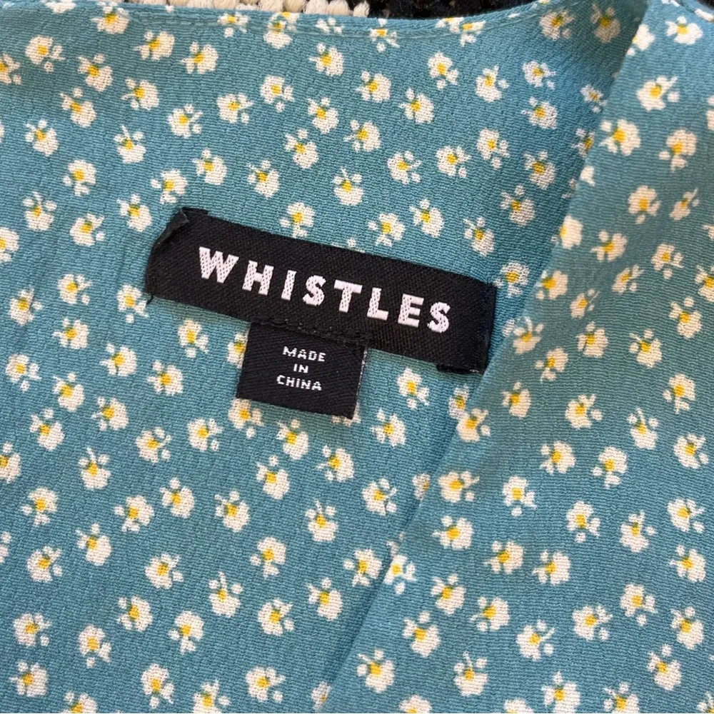 Blue Ditsy Floral Gather Front Top Size 4 - Image 14