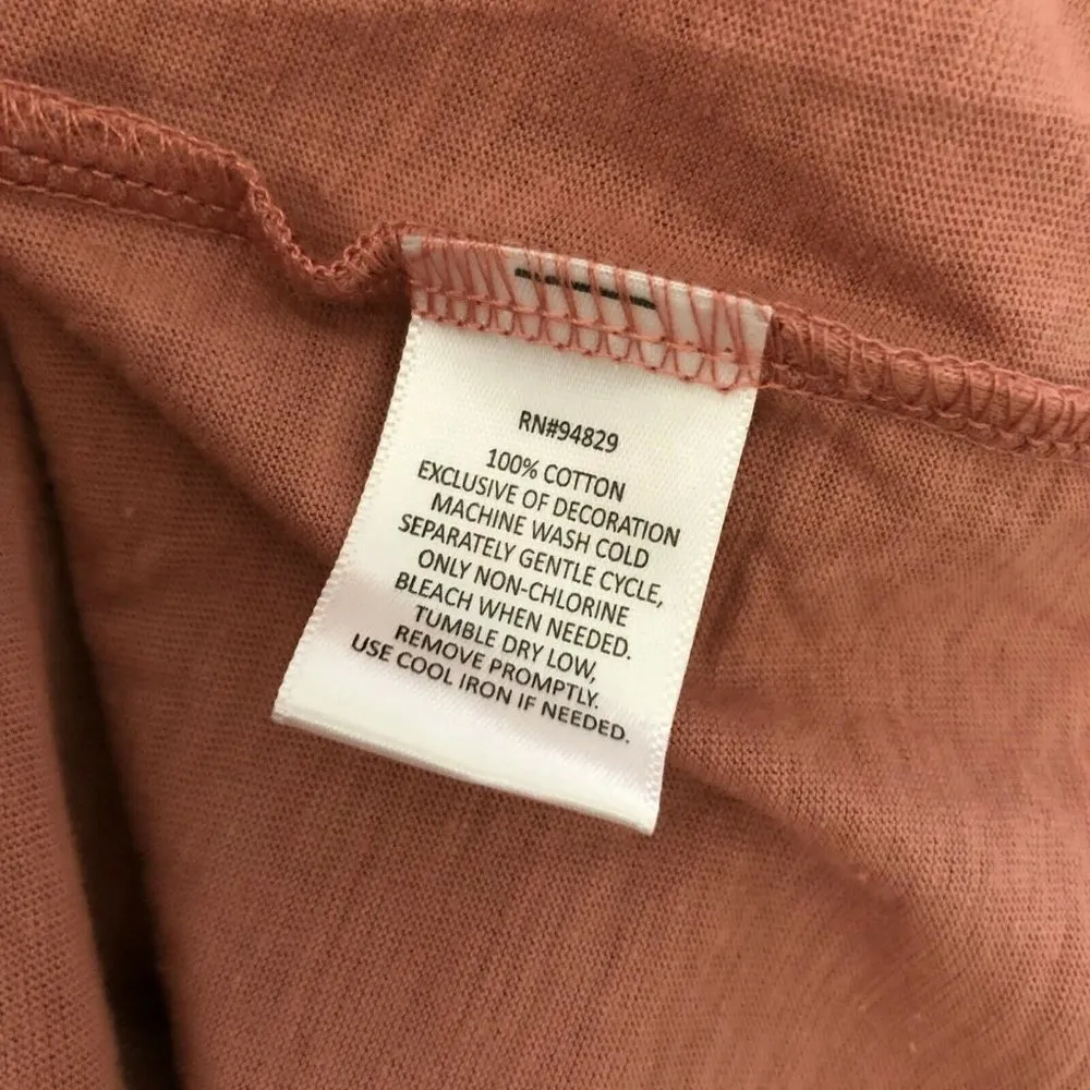 Derek Heart Womens Top Crochet Ruffle Pleated Blush Pink Size M - Image 4