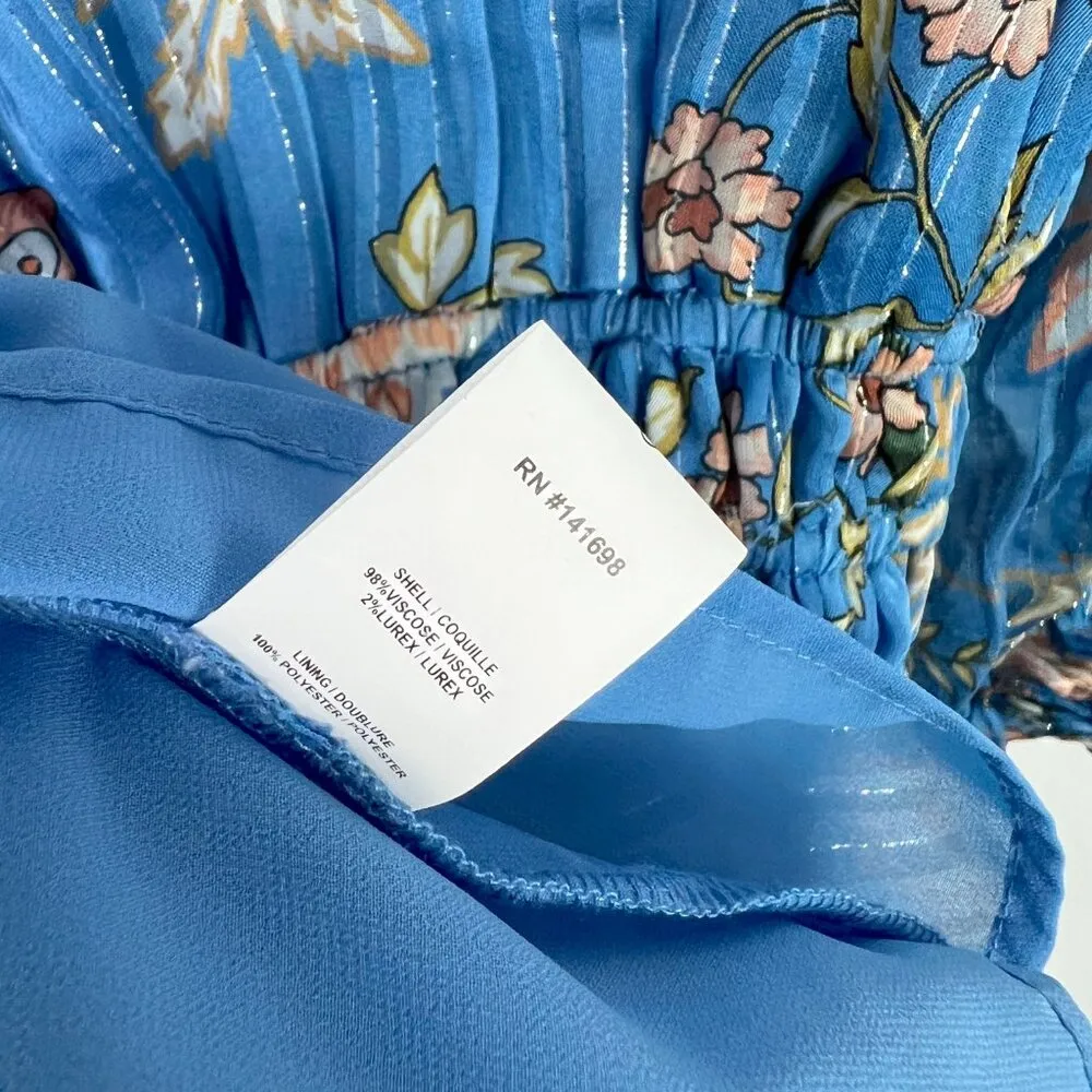 Ramy Brook Printed Hamilton Blouson Sleeve Mini Dress Long Sleeves Size Small - Image 9