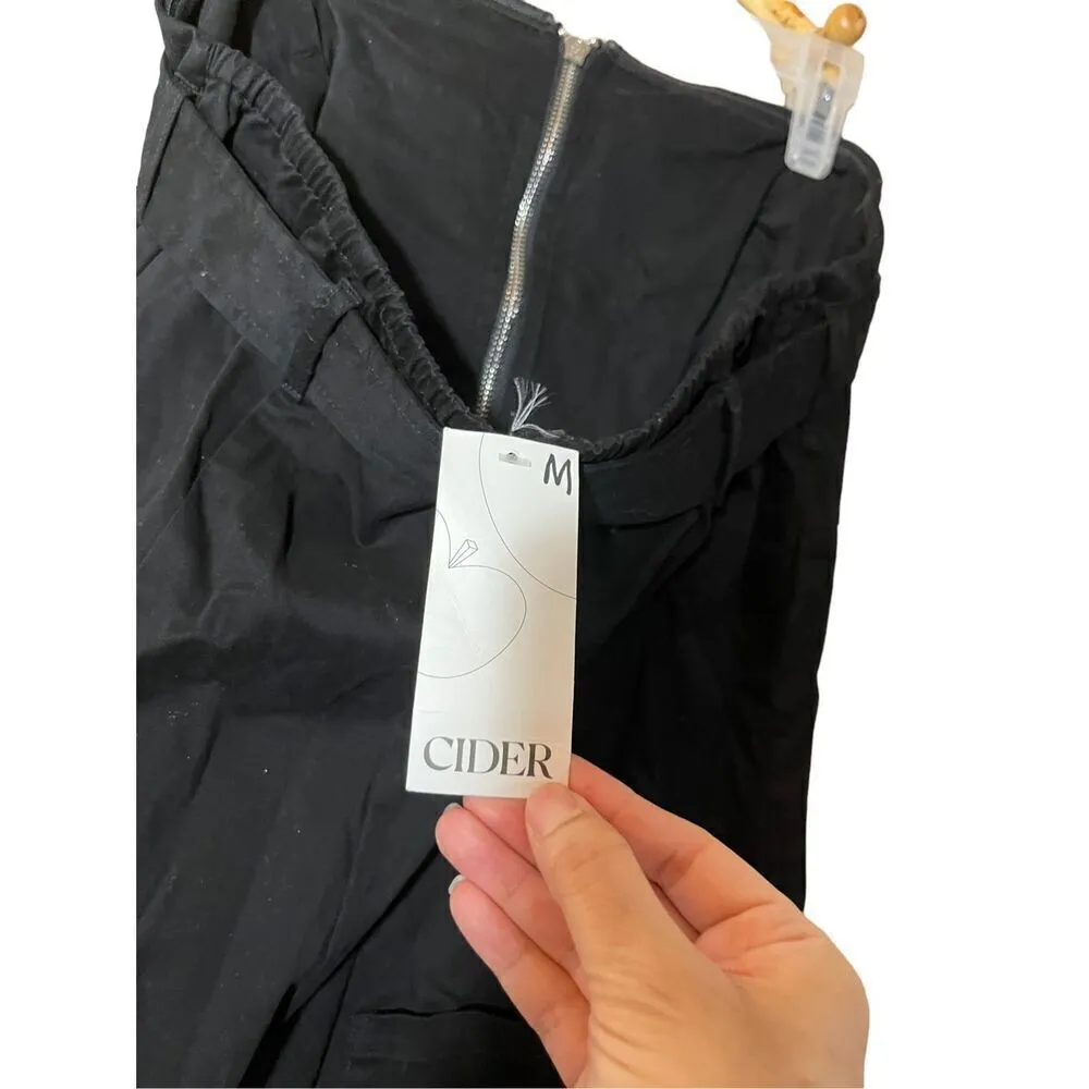 Cider Black Zip Maxi Dress Size Medium - Image 8