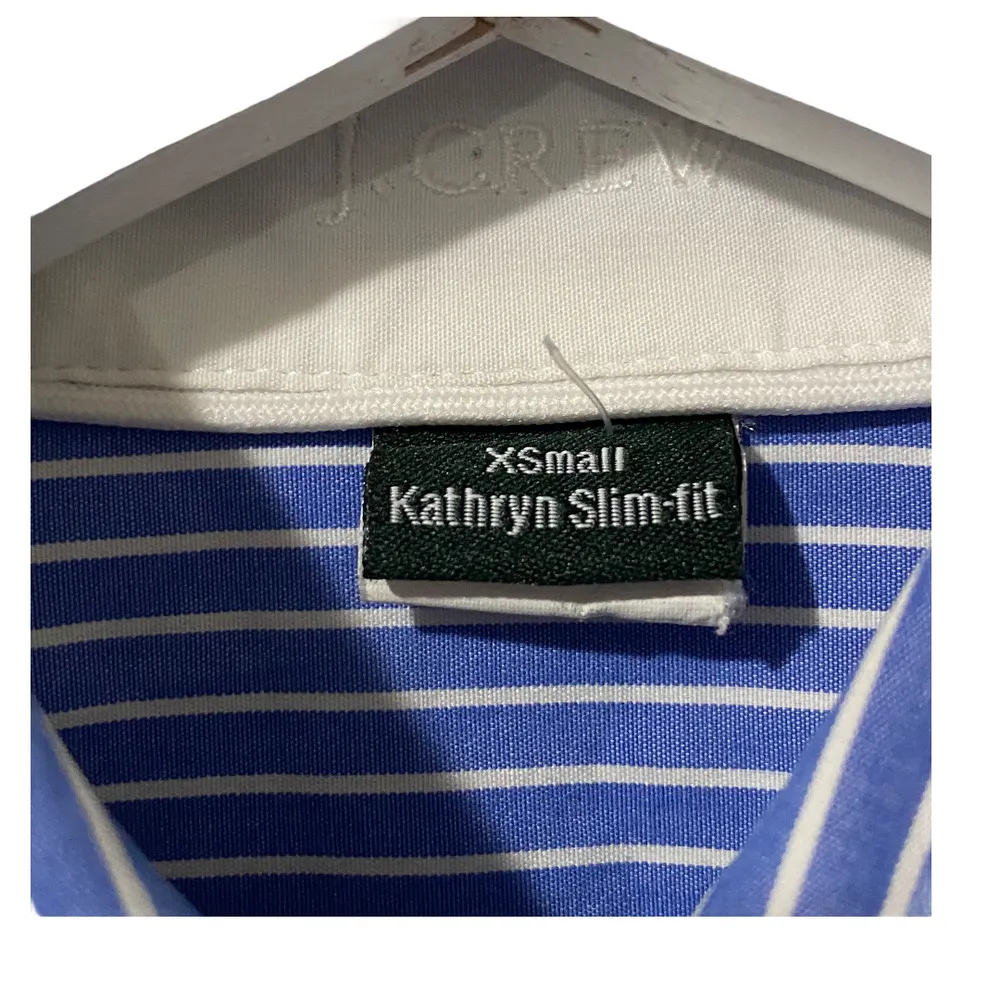 J Crew Striped Button Up Shirt Kathryn Slim Fit XS - Image 7
