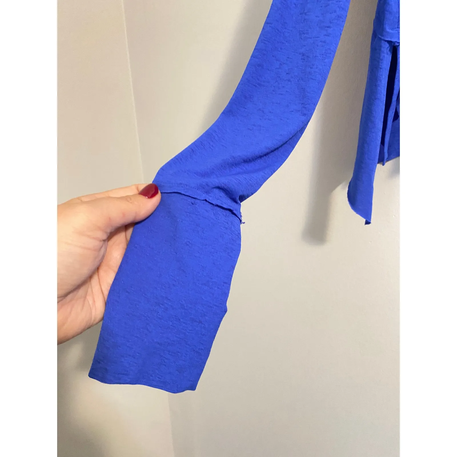 NWOT Free People‎ Movement Tempo Long Sleeve Pullover Top in Electric Blue sz XS - Image 8