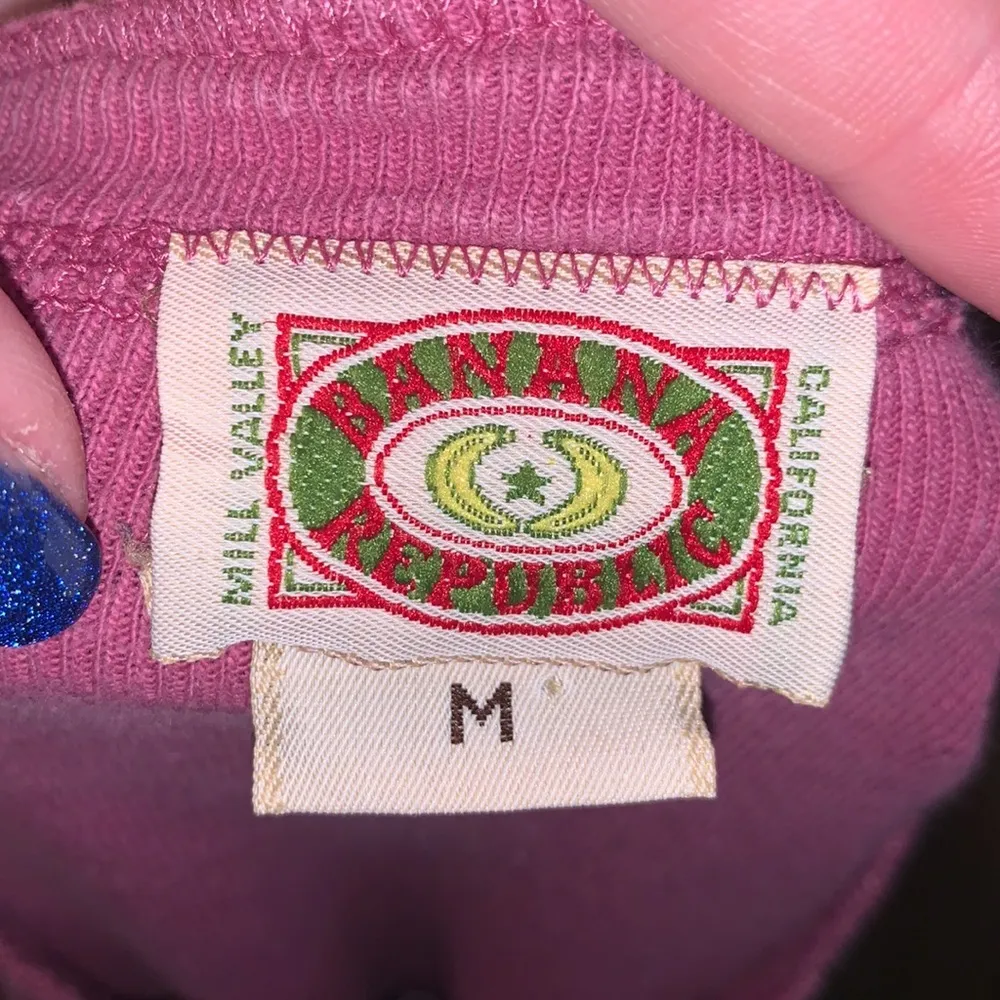 Banana Republic Mill Valley Vintage purple long sleeve shirt - Image 6