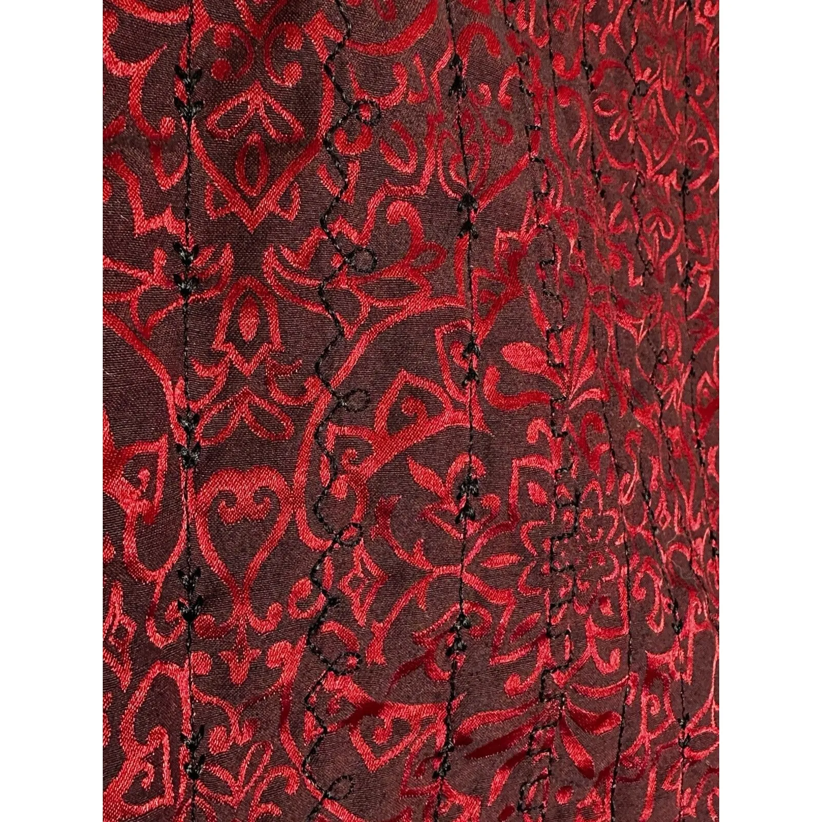 Alfred Dunner  Jacket Women's Quilted Boho Grunge Black Dark‎ Goth Vampire - Image 12