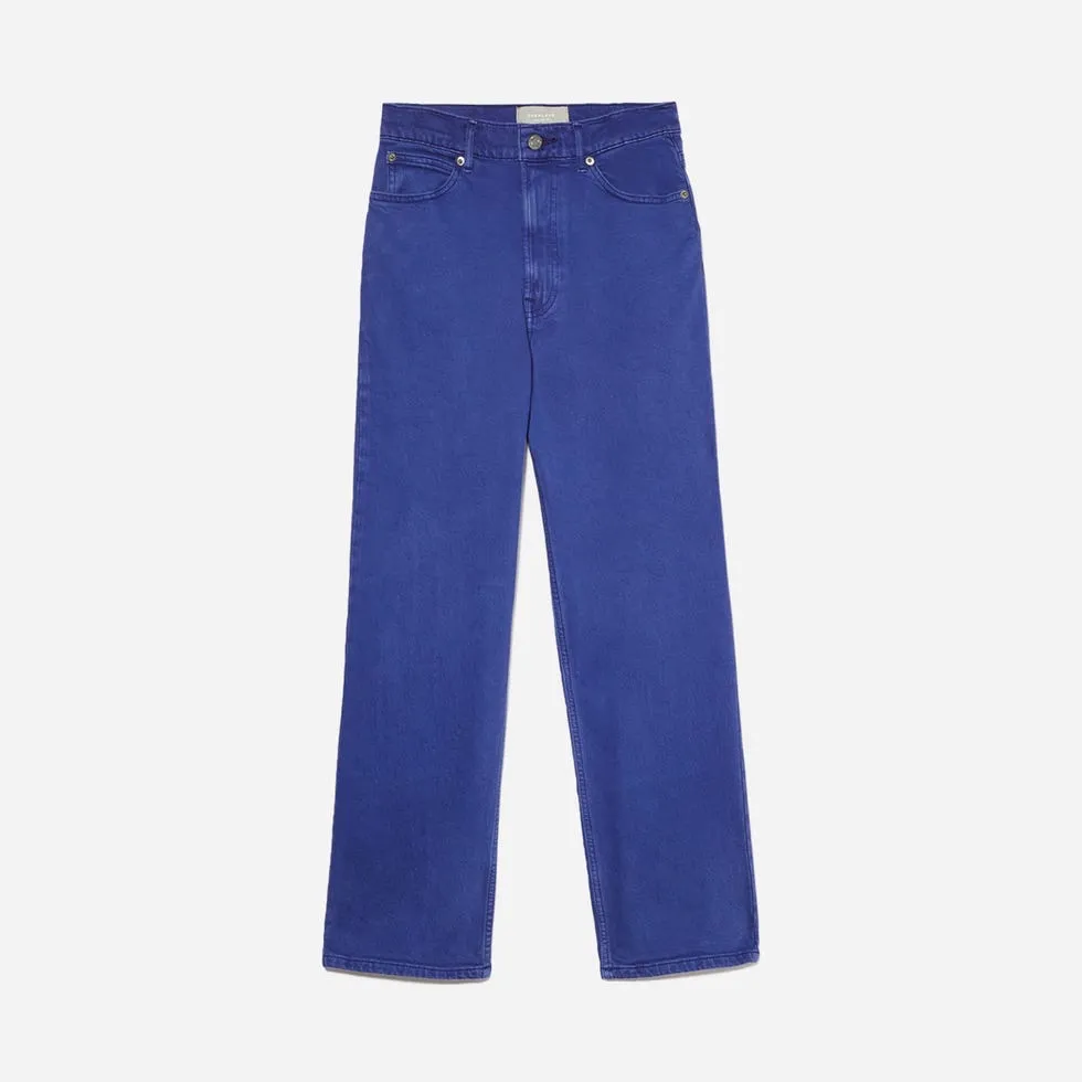 Everlane Way High Denim Jeans Lapis Blue 25 Tall High Rise Straight Leg NWT - Image 3