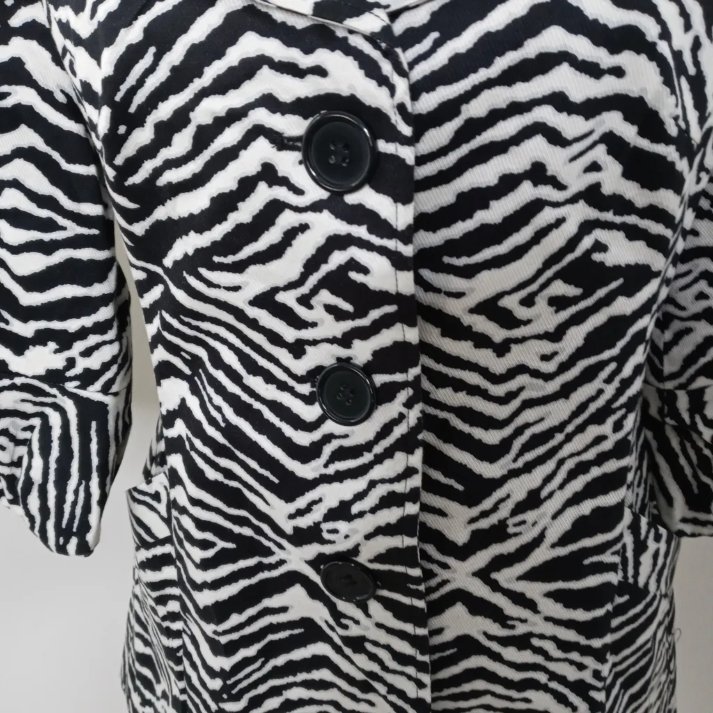 Emma James Women's Animal Print Jacket Size 6 - Image 5