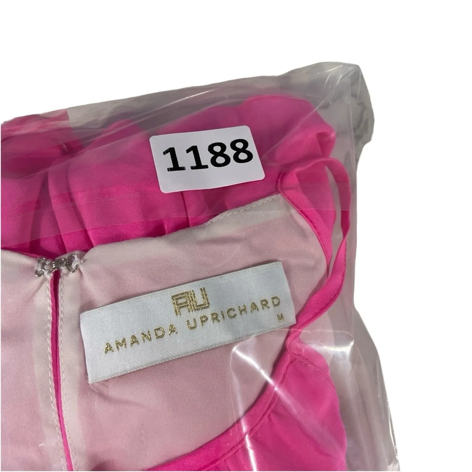 Amanda Uprichard $238 NEW pink ruffle blouson dress S - Image 5