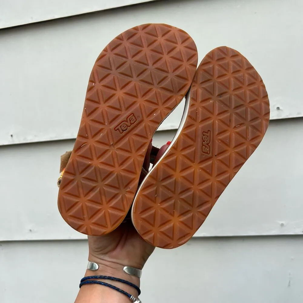 Teva Original Universal Obre Orange Yellow Strap Sandals 5 - Image 6