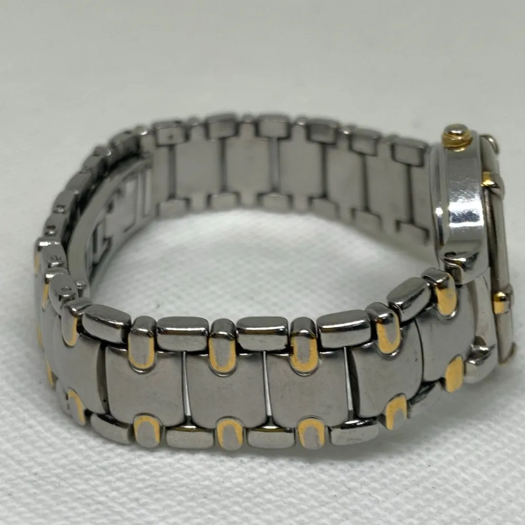 ESQ Esquire Swiss women’s vintage watch two tone white dial 26mm size 6” running - Image 6