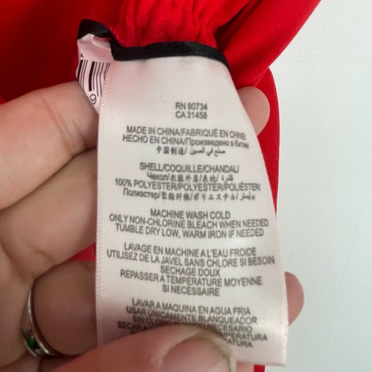 BCBGMAXAZRIA Women's Red Sleeveless‎ Cut-Out Shoulder Detail Jumpsuit Size XS - Image 13