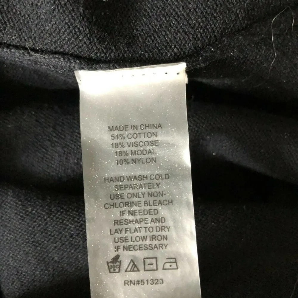 Vince Camuto Sweater Dress Off Shoulder Long Sleeve Knit Black Size S - Image 4