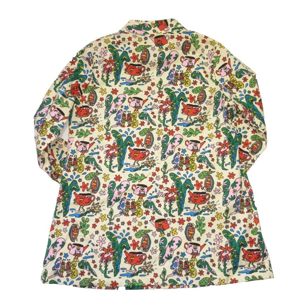 NWT Nooworks The Art Teacher in Bug Out Cotton Twill Zip Short Mini Dress XXL - Image 4