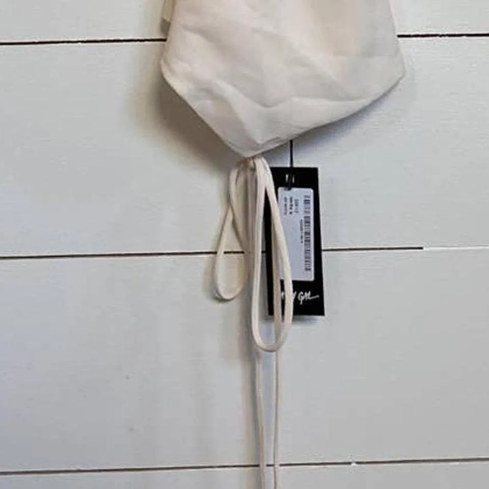 Nasty Gal Off White Drawstring Halter‎ Top NWT - 2 - Image 7