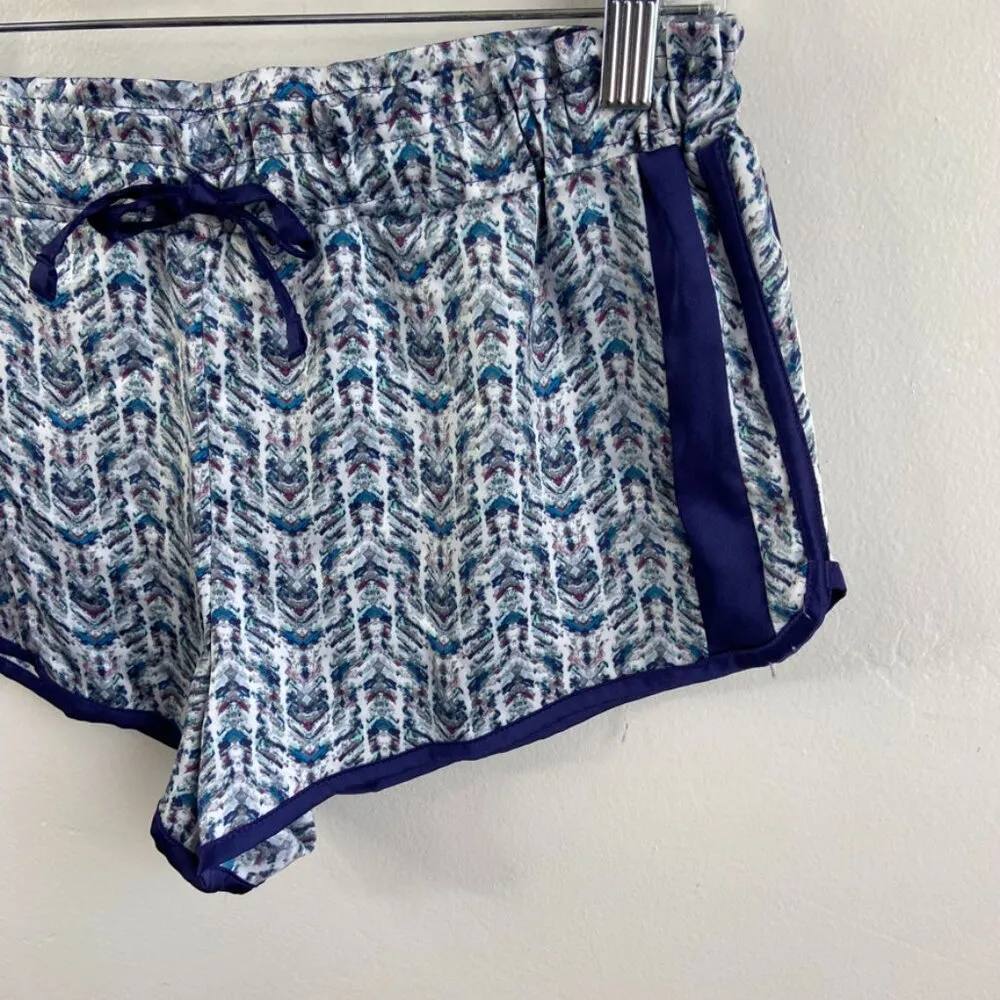 Victoria's Secret Purple, Blue, & White Patterned Sleep Shorts - Image 6