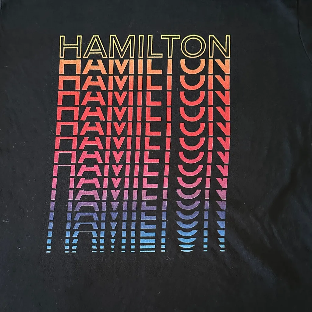 Hamilton Black Graphic Tee - Image 2