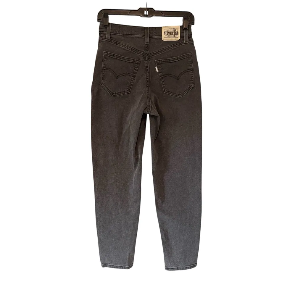 Levi SilverTab High Rise Faded Black Mom Jeans, W26/L27 - Image 4