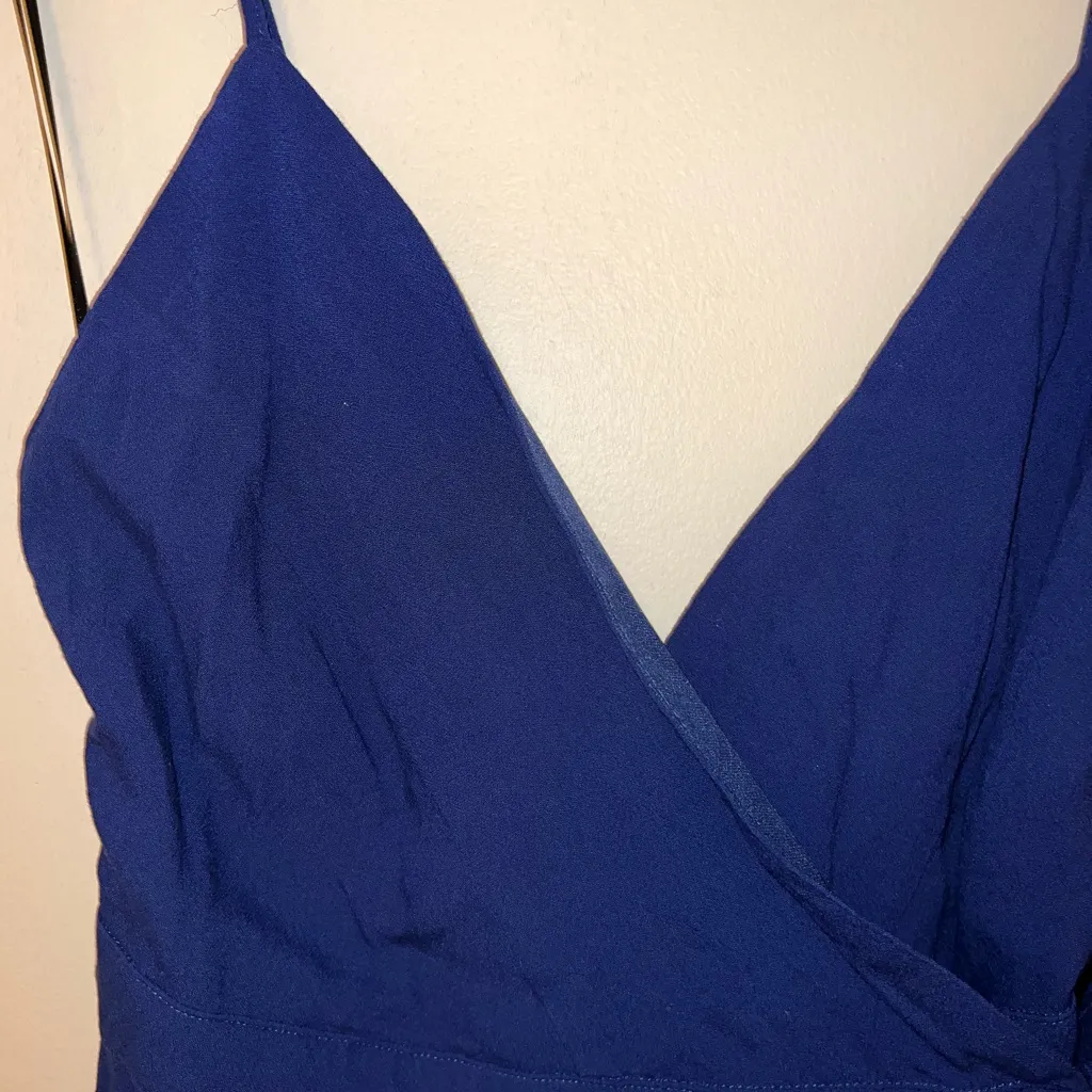 Lulus  Blue Dress Sleeveless Romper NWT - Image 4