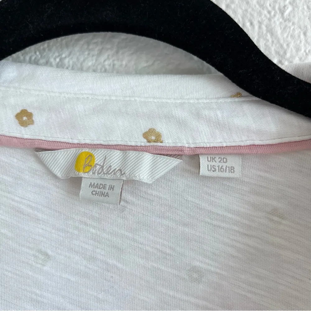 Boden Collared Notch Neck Cotton Top Size undefined - Image 7