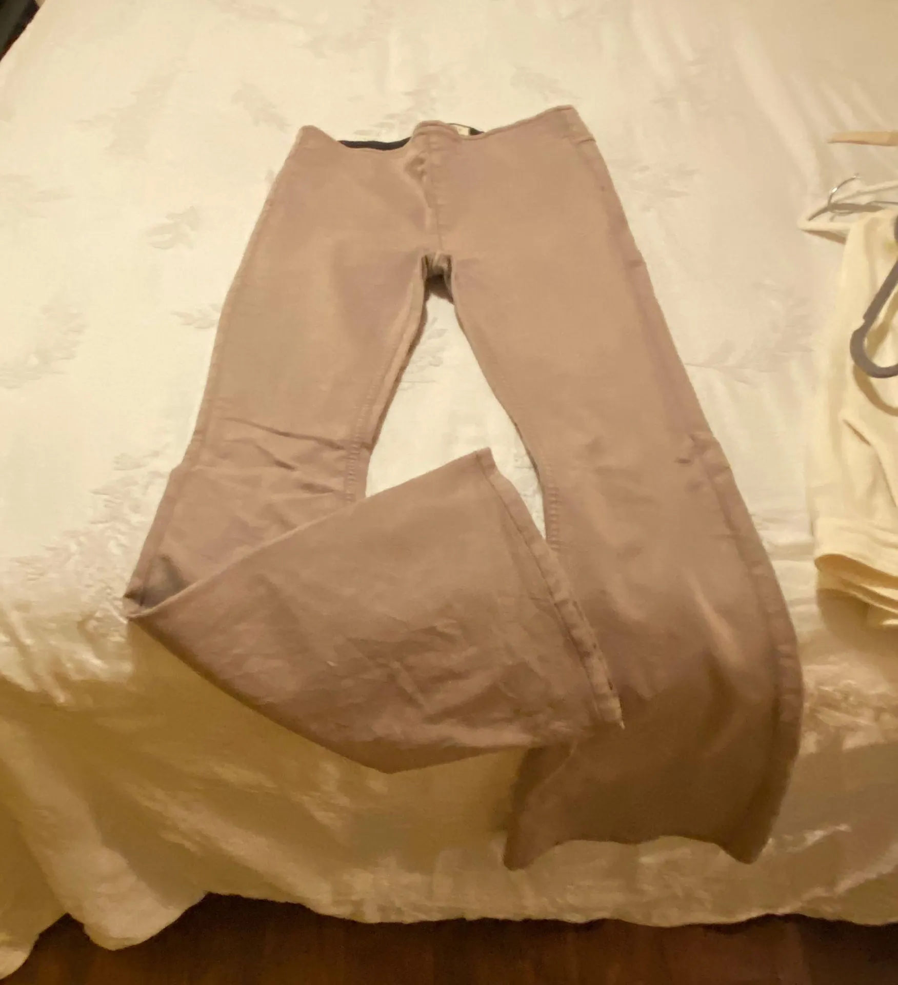 Khaki Flare Jeans - Image 2