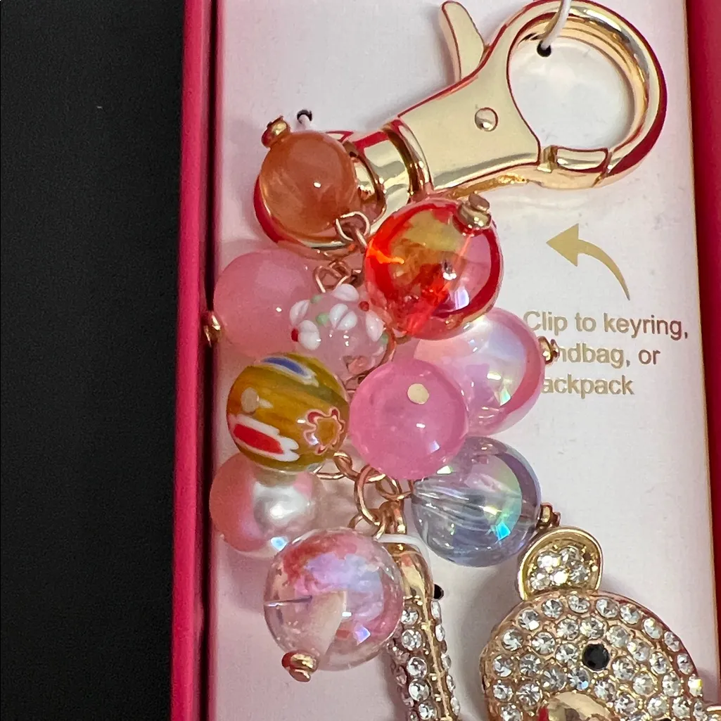 Piper L | Teddy Bear Hanging By Balloons 🧸 🎈Bag Charm - Image 2