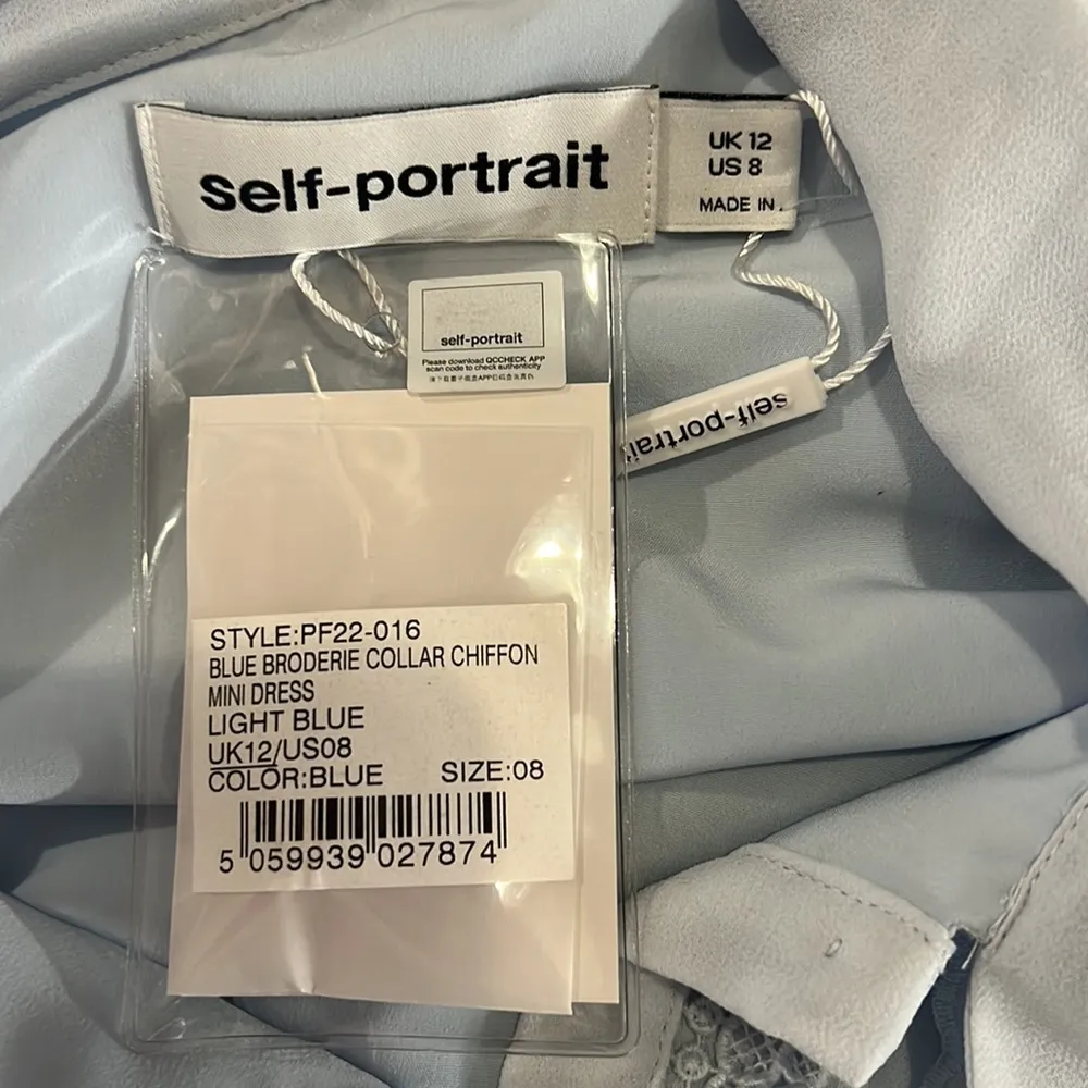 Self portrait blue chiffon dress - Image 8