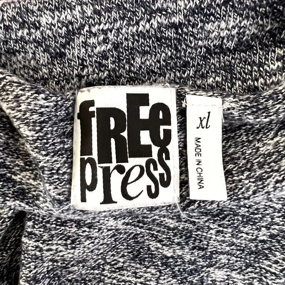 Free Press Blue Marled Scoop Neck Sweater - Image 7