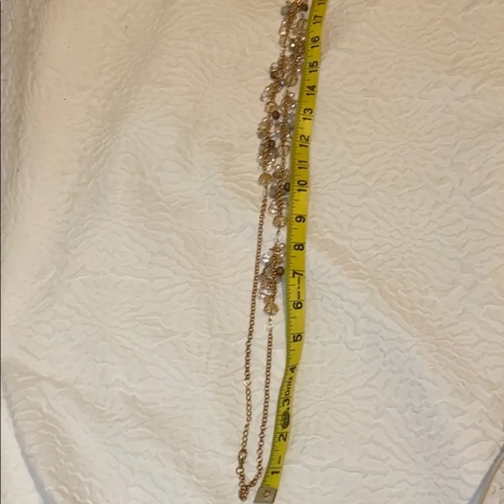 18” Long Beaded Crystal Mixed Drop Necklace NEW - Image 5