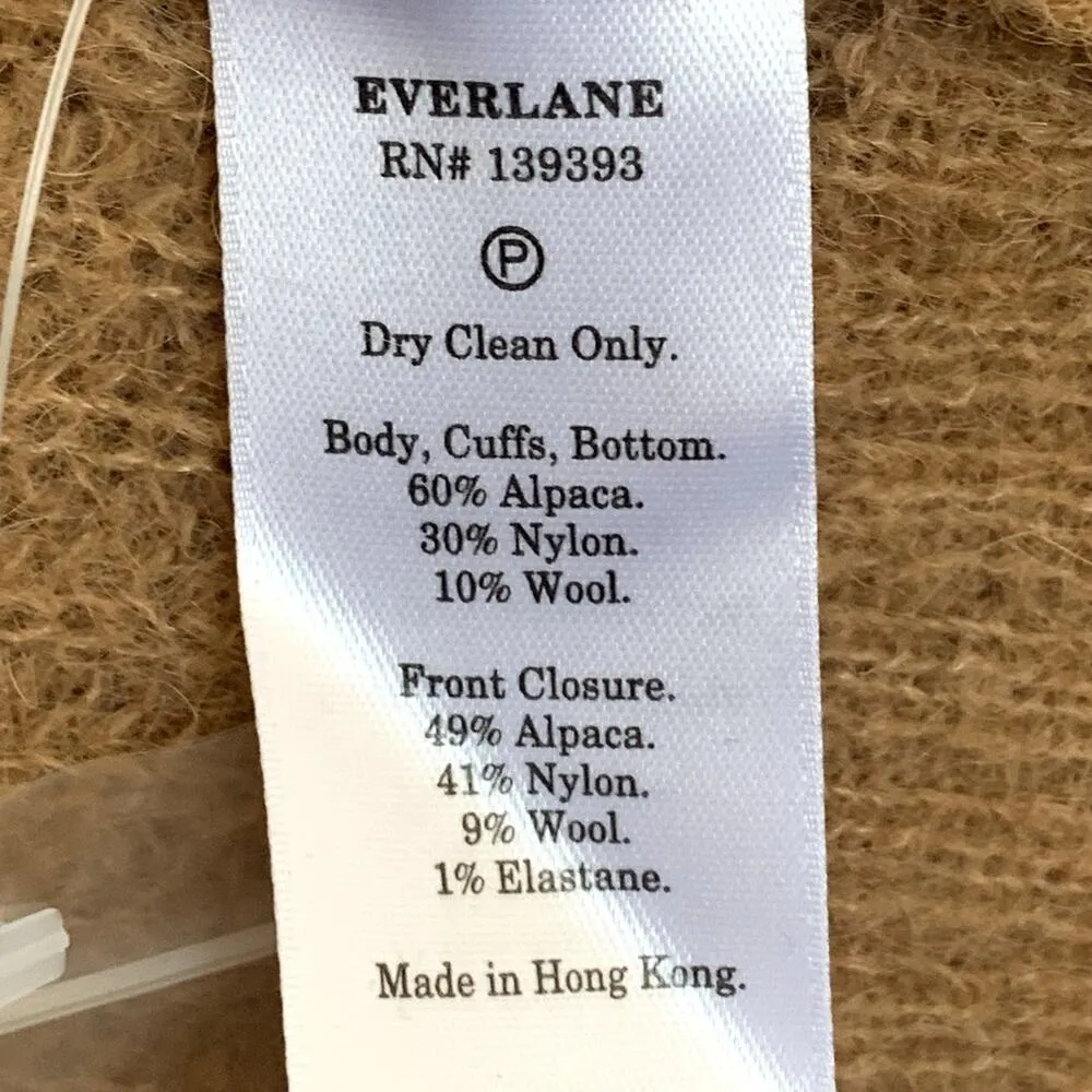 NEW Everlane The Oversized Alpaca Cardigan in Tan - Image 5